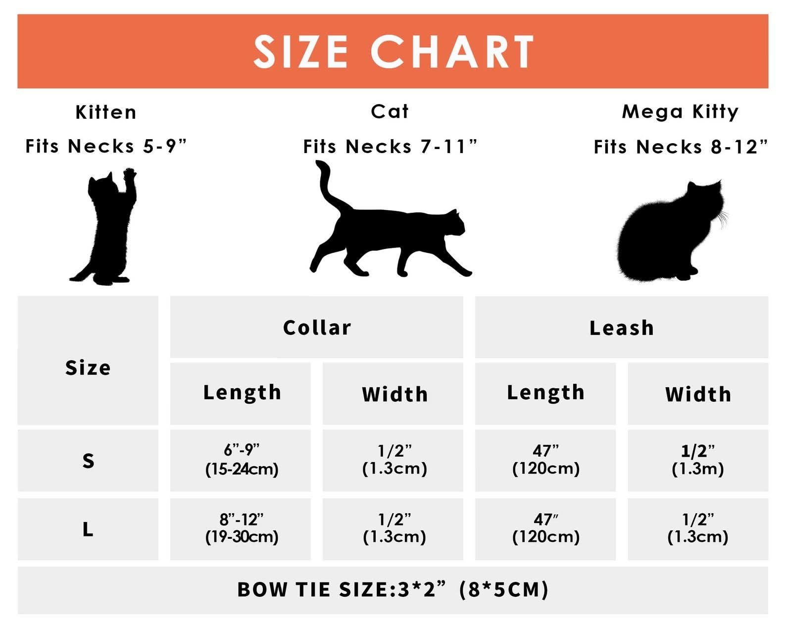 Genuine Leather Engraved Cat Collar with Bell | Personalized Kitten Collar with ID Tag or Name | Brown, Tan & Orange - AmyEngraved