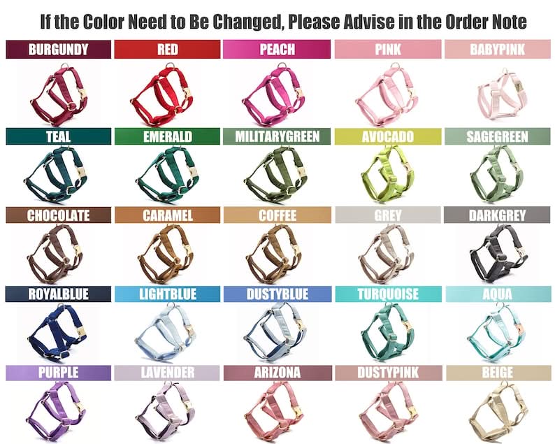 Emerald Velvet Dog Harness and Leash Set | Personalized No Pull Step In Puppy Harness, Collar, Bowtie, and Poop Bag Holder | Wedding Pet Bundle - AmyEngraved